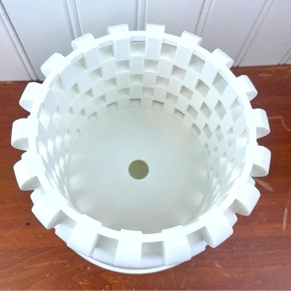 The Sinol 3D Printed Orchid Planter Pot with Drainage Tray, Modern Unique - Picture 3 of 8